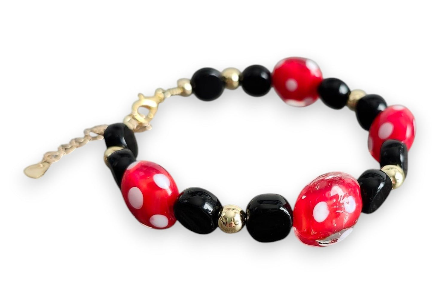 Lady Bug Inspired Bracelet