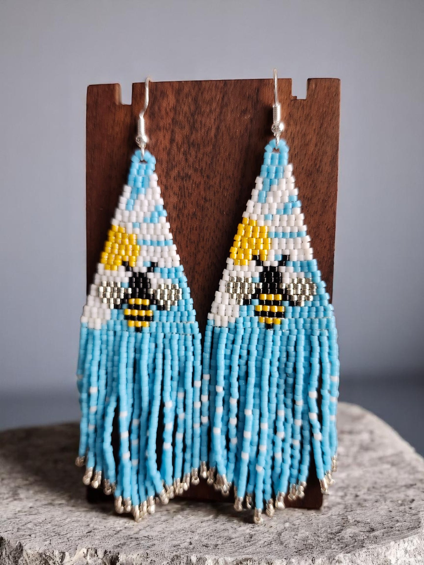 Bumble Bee Fringe Earrings