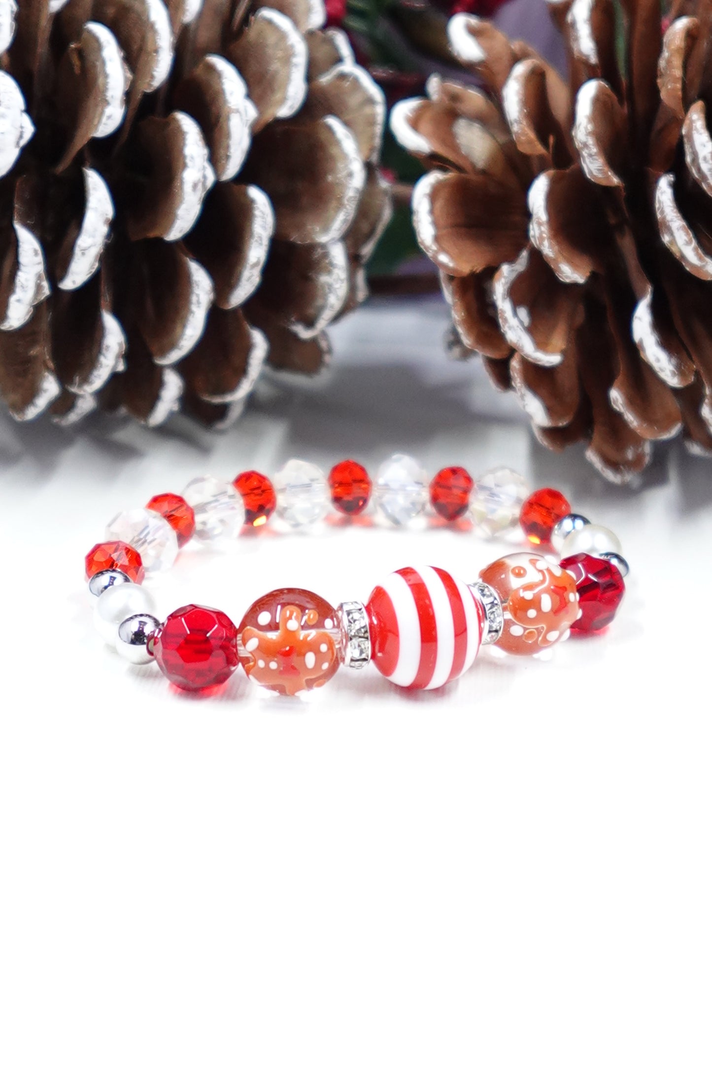 Snow Globe Gingerbread Bracelet