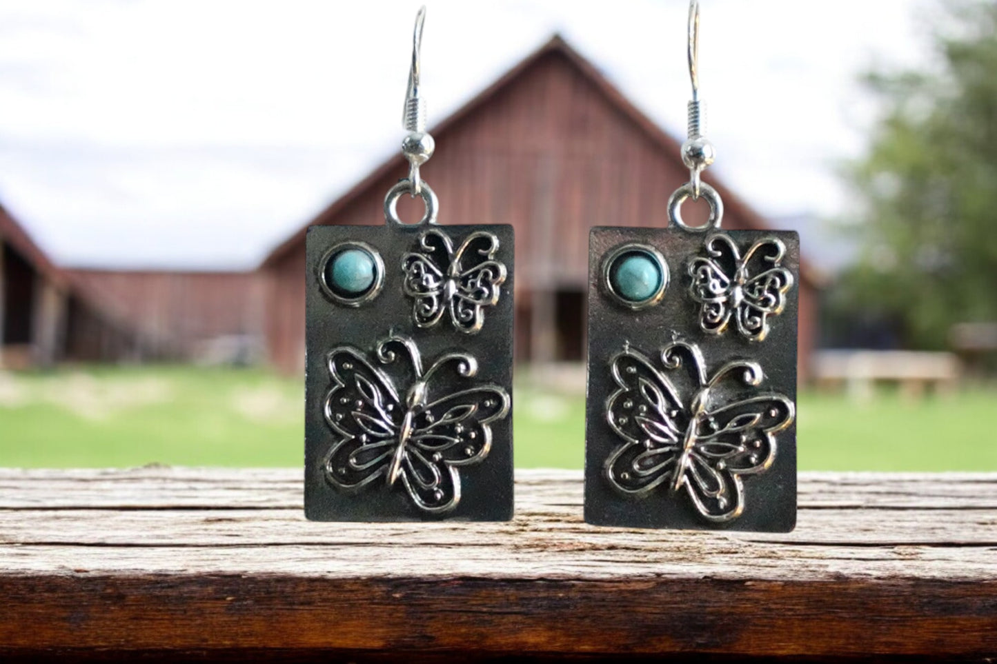 Southwest Butterfly Charm Earrings