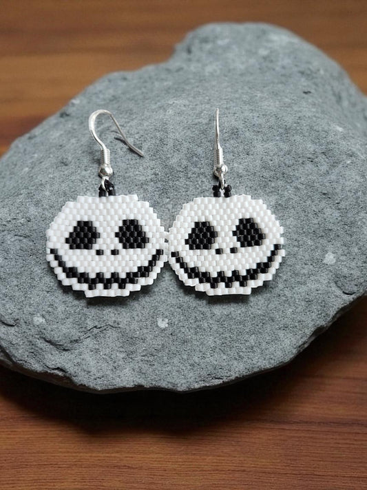 Jack Skellington Beaded Earrings
