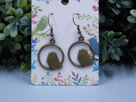 Bird Bangle Earrings