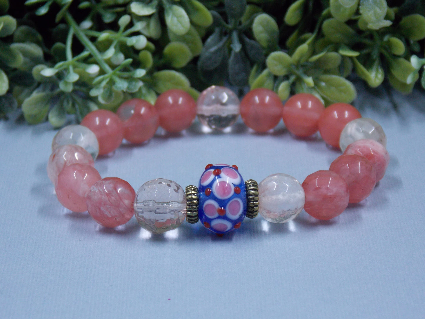 Floral Bead in Watermelon