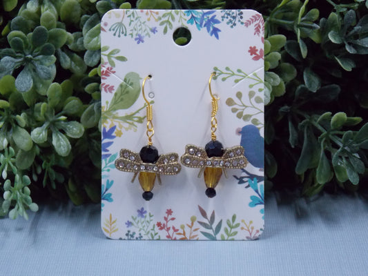 Bee Charm Earrings