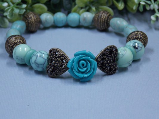 Turquoise Colored Rose