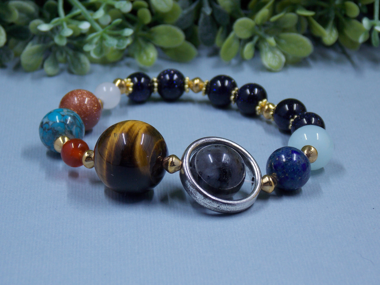Planet Bracelets with Gold and Silver Accents